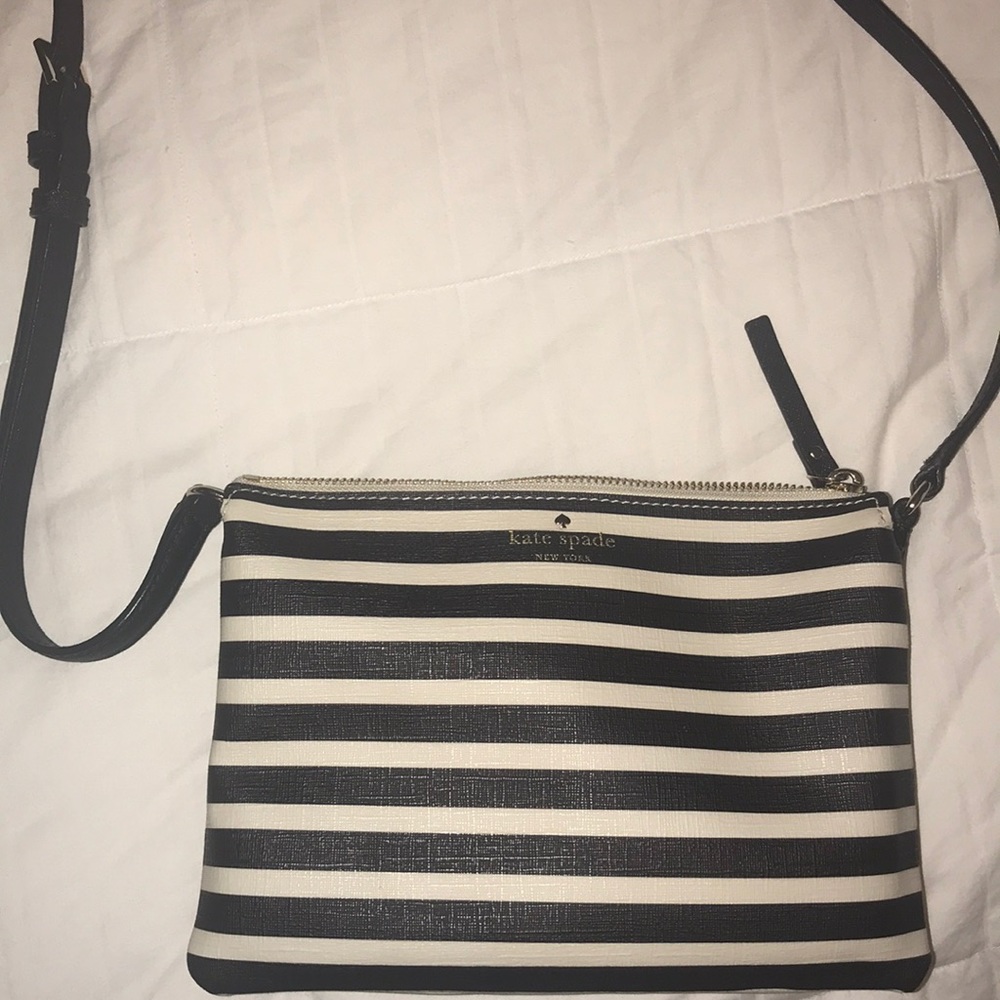 Kate Spade striped crossbody purse